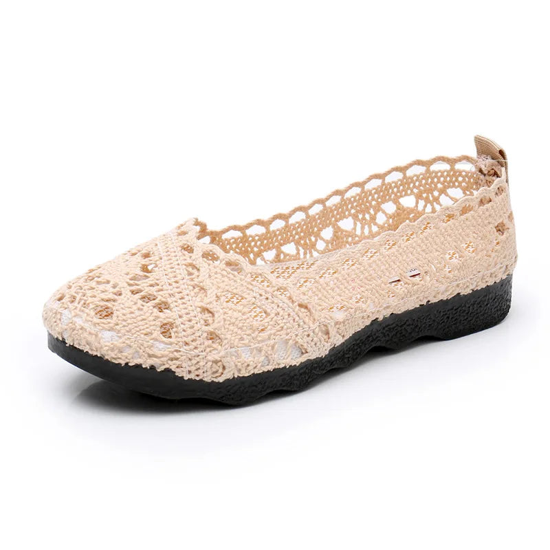 Zapatos de mujer 2024: Malla transpirable y suela blanda.
