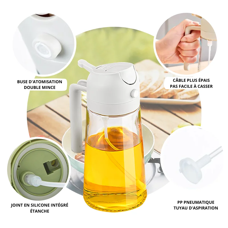 Dispensador de Aceite 2 en 1 + Espátula de Regalo