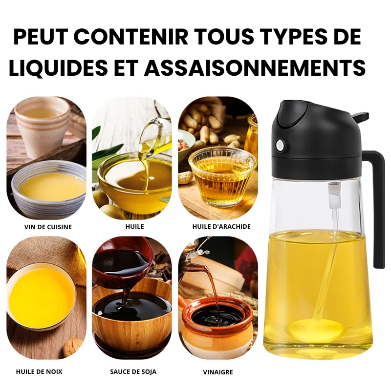 Dispensador de Aceite 2 en 1 + Espátula de Regalo