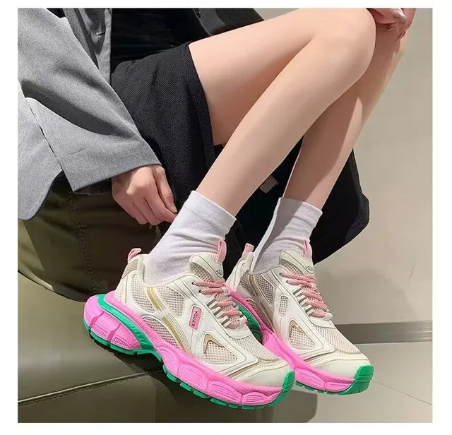 Zapatillas ortopédicas vulcanizadas de moda para mujer.