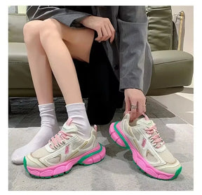 Zapatillas ortopédicas vulcanizadas de moda para mujer.